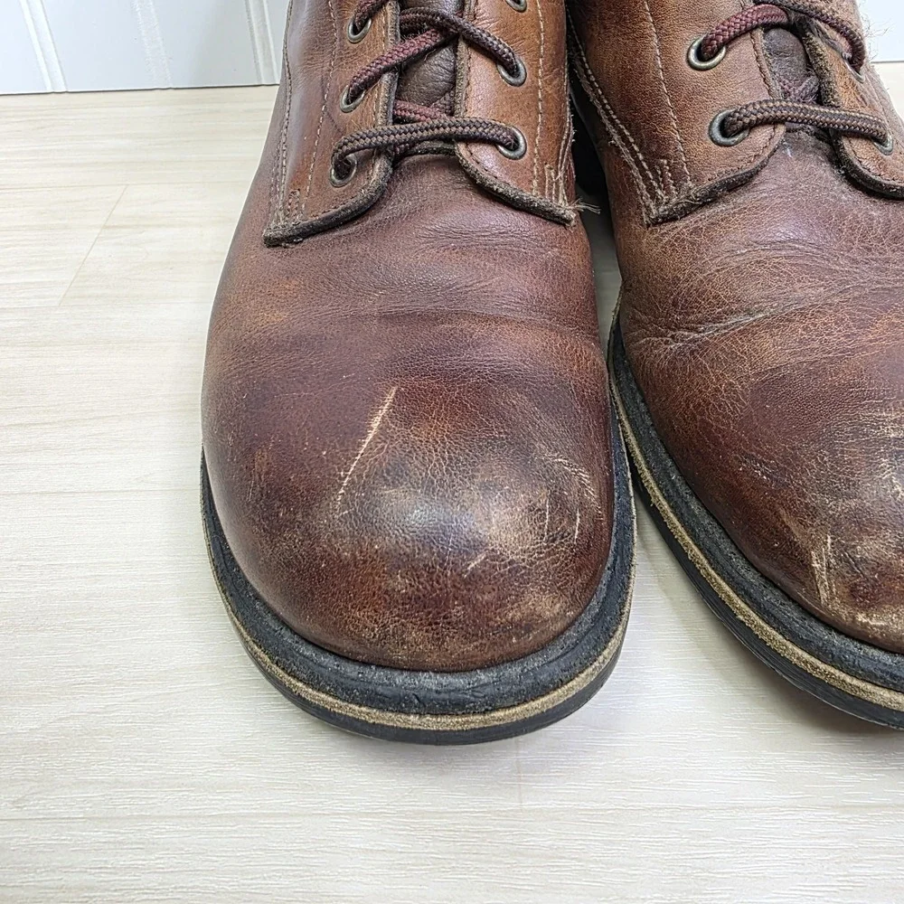 Foot-So-Port Boots Brown Leather Ankle Lace Up Men's‎ Size 8